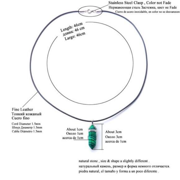 ⭐️ 5 for $25 Howlite Natural Gem Stone Necklace - Picture 4 of 6